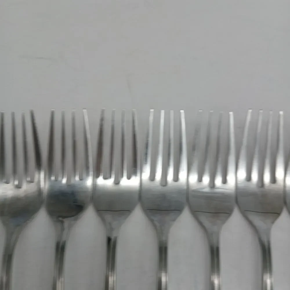 7X SF Vtg Noritake 18-8 Stainless Japan Sylvia Flatware Salad Forks Silverware